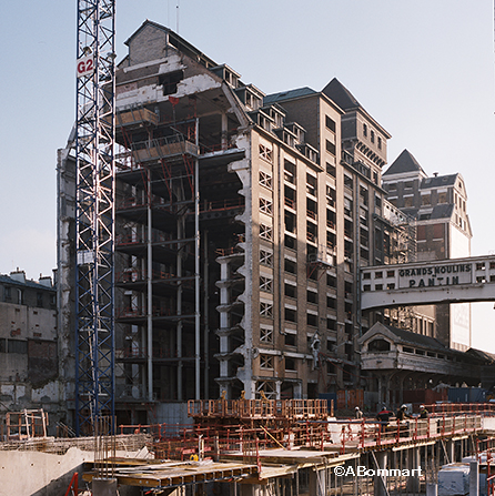 Grands Moulins de Pantin, chantier, architecture, rnovation, BNPParibas, Reichen Robert 