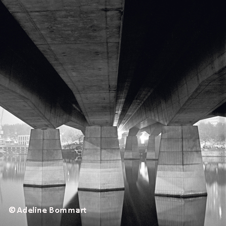 Ville, nuit, architecture, pont,  Paris 