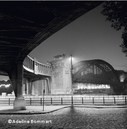 Ville, nuit, architecture, Paris 