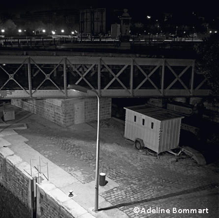 Ville, nuit, architecture, Paris 