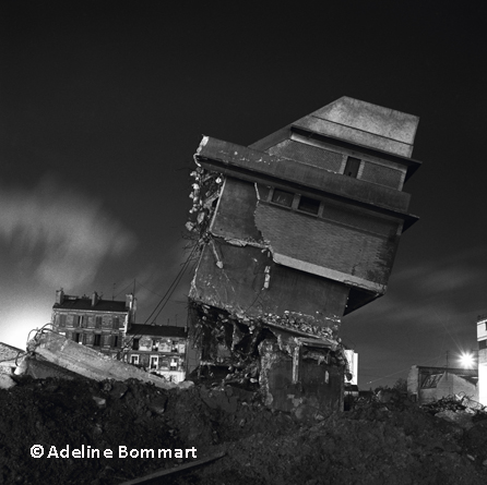 Ville, nuit, architecture, Paris  